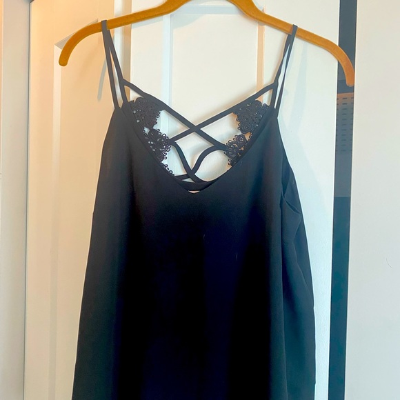 Kismet Strappy Tank Top with Lace Back - Picture 1 of 3